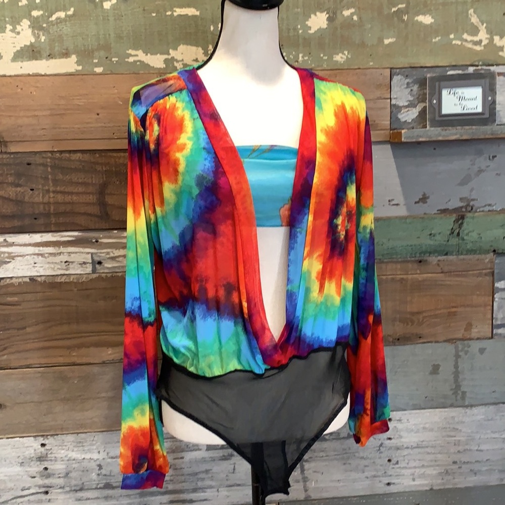 Love❤️ tie-dye body suit